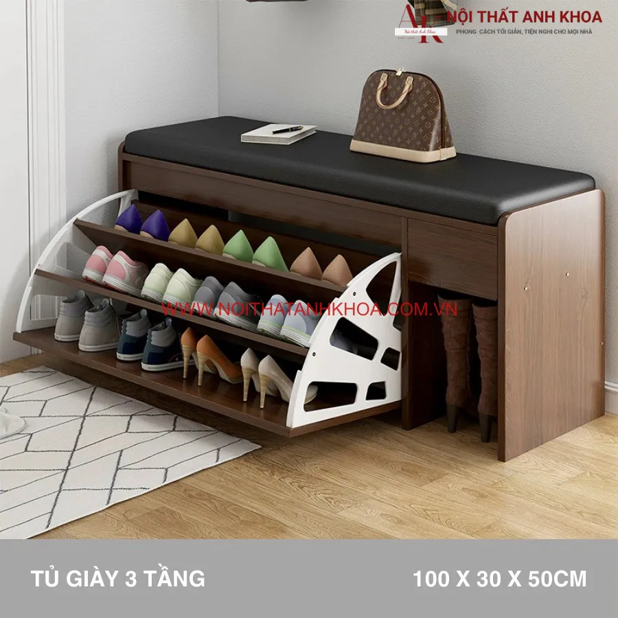 Kệ Giày Thông Minh Gỗ Công Nghiệp Đa Năng Tiện Lợi