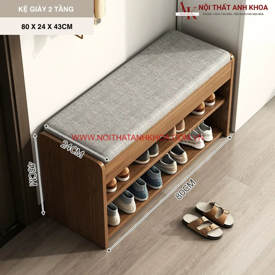 Kệ Giày Thông Minh Gỗ Công Nghiệp Hiện Đại Tối Giản