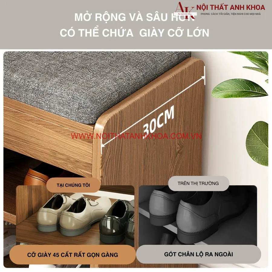 Kệ Giày Thông Minh Gỗ Công Nghiệp Hiện Đại Tối Giản