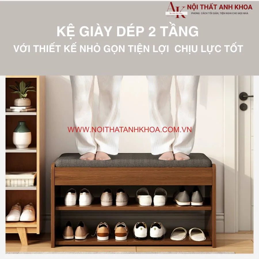 Kệ Giày Thông Minh Gỗ Công Nghiệp Hiện Đại Tối Giản