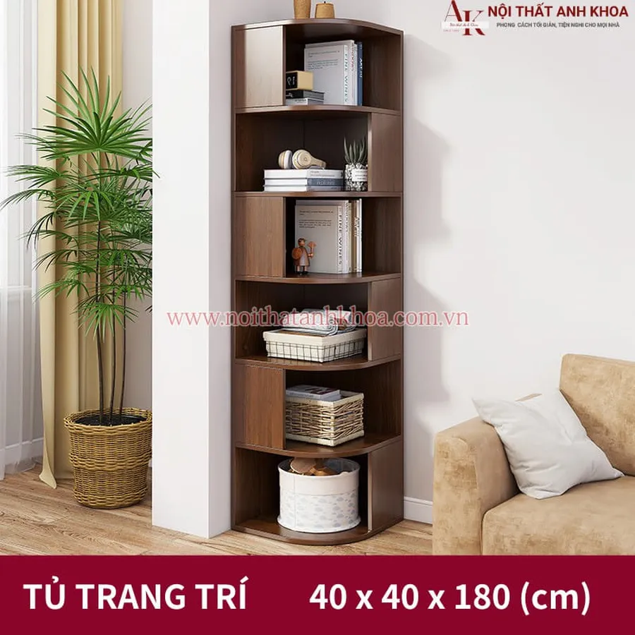 Kệ Gỗ Góc Tường Đẹp Hiện Đại Giá Tốt