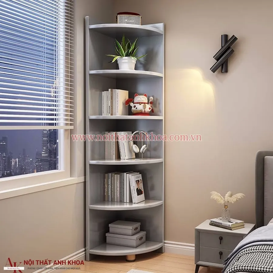 Kệ Gỗ Góc Tường Phòng Ngủ Đẹp Giá Tốt