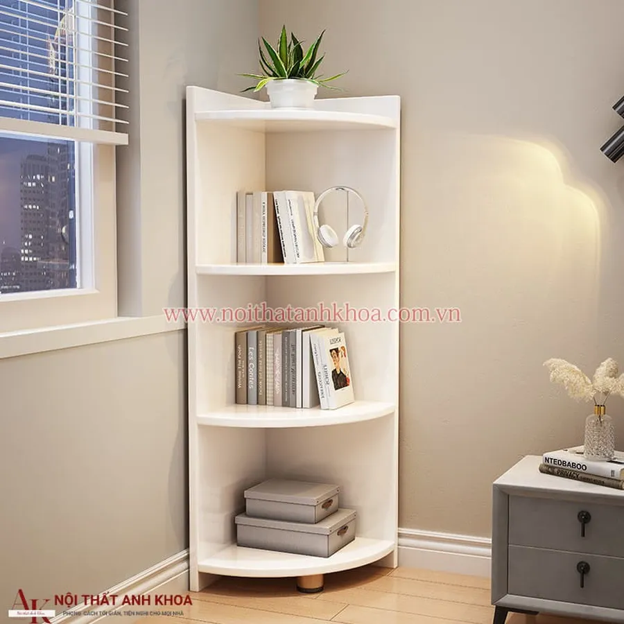 Kệ Gỗ Góc Tường Phòng Ngủ Đẹp Giá Tốt