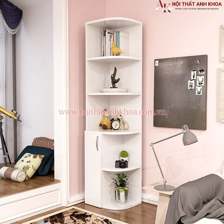 Kệ Góc Tường Phòng Ngủ Đẹp Đa Năng Tiện Lợi