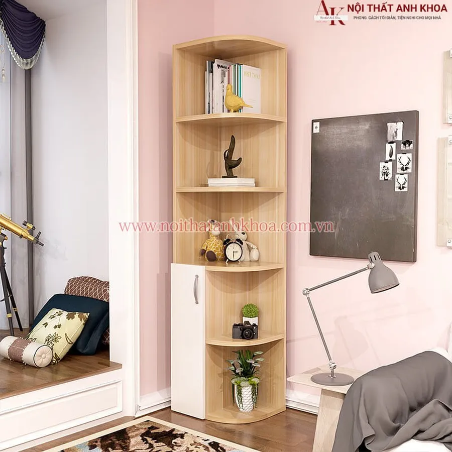 Kệ Góc Tường Phòng Ngủ Đẹp Đa Năng Tiện Lợi