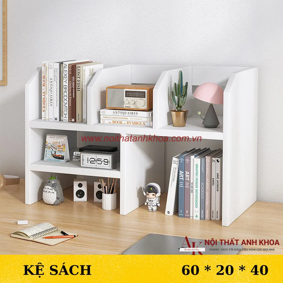 Kệ Sách Để Bàn Gỗ Công Nghiệp MDF Phủ Melamine Đẹp Hiện Đại Giá Tốt