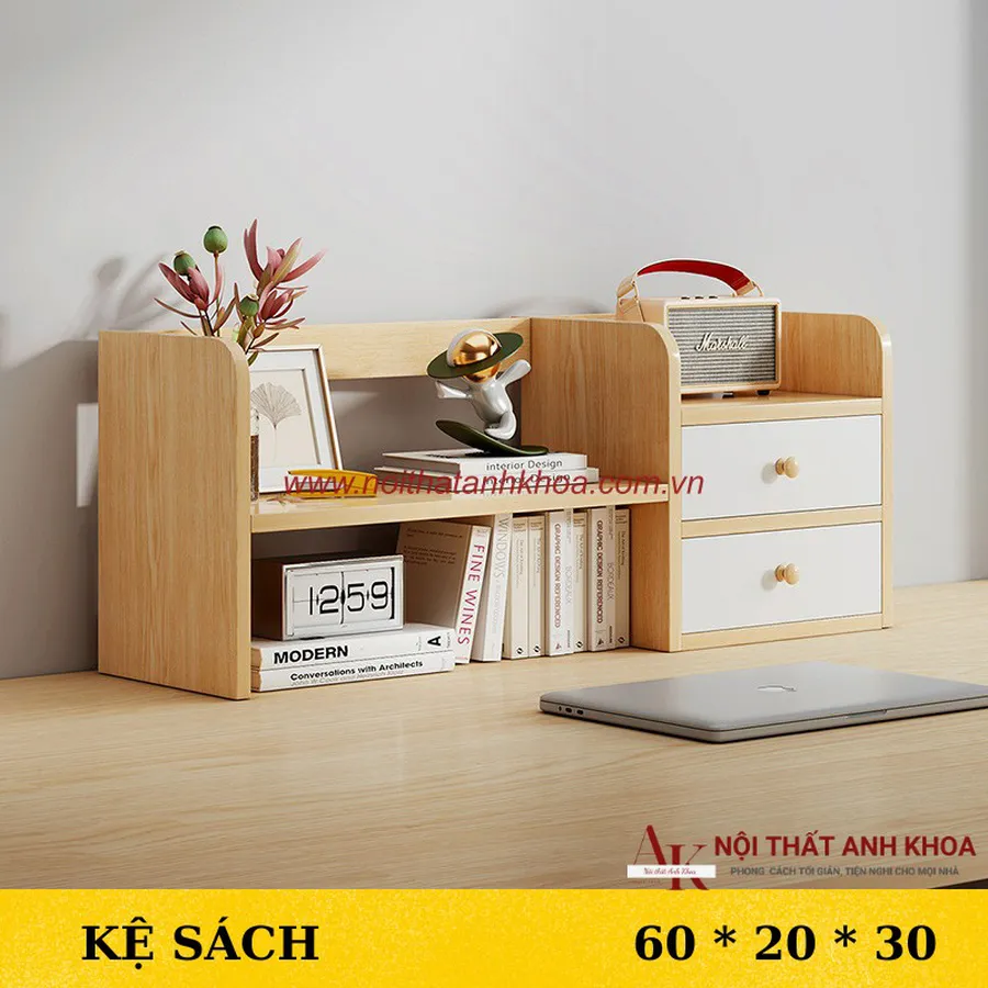 Kệ Sách Để Bàn Gỗ Công Nghiệp MDF Phủ Melamine Đẹp Hiện Đại Giá Tốt