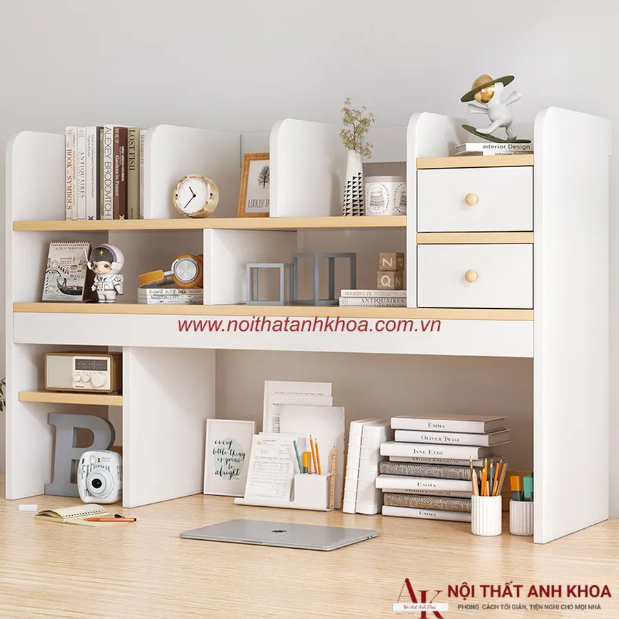 Kệ Sách Để Bàn Gỗ Công Nghiệp MDF Phủ Melamine Đẹp Hiện Đại Giá Tốt