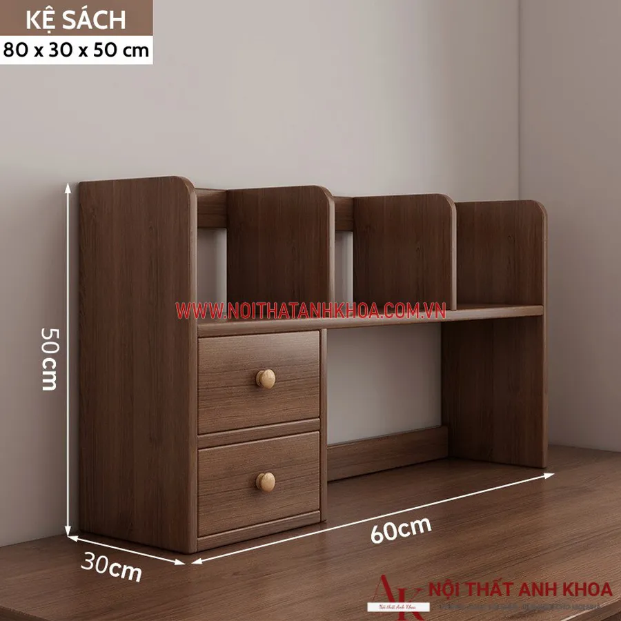 Kệ Sách Để bàn Học Gỗ Công Nghiệp Đẹp Hiện Đại