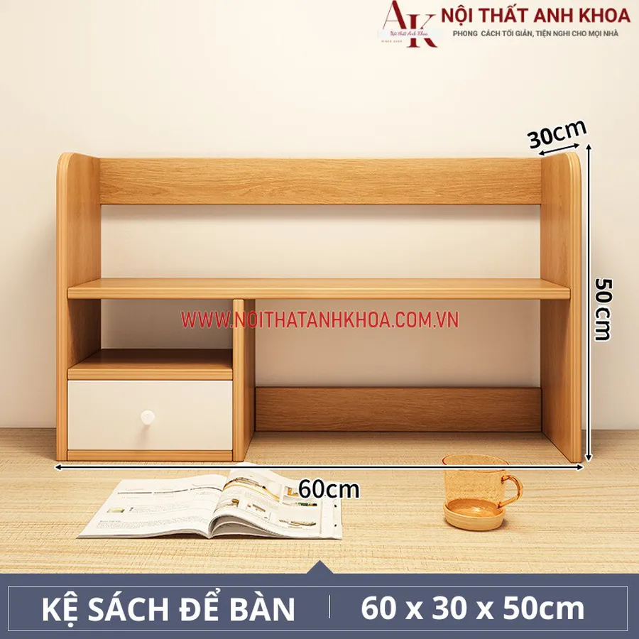 Kệ Sách Để Bàn Làm Việc Gỗ Công Nghiệp Mẫu Hiện Đại Giá Rẻ