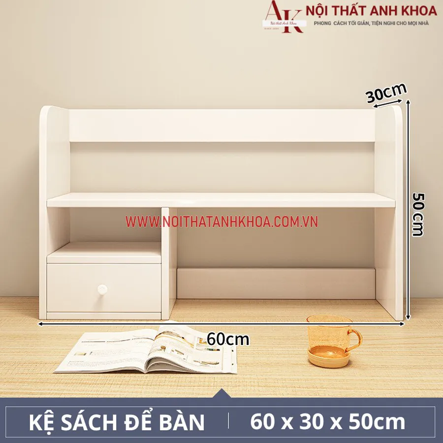 Kệ Sách Để Bàn Làm Việc Gỗ Công Nghiệp Mẫu Hiện Đại Giá Rẻ