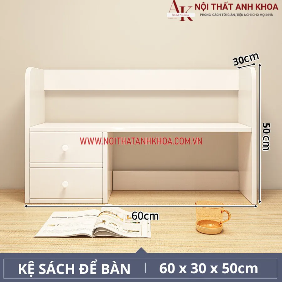 Kệ Sách Để Bàn Làm Việc Gỗ Công Nghiệp Mẫu Hiện Đại Giá Rẻ