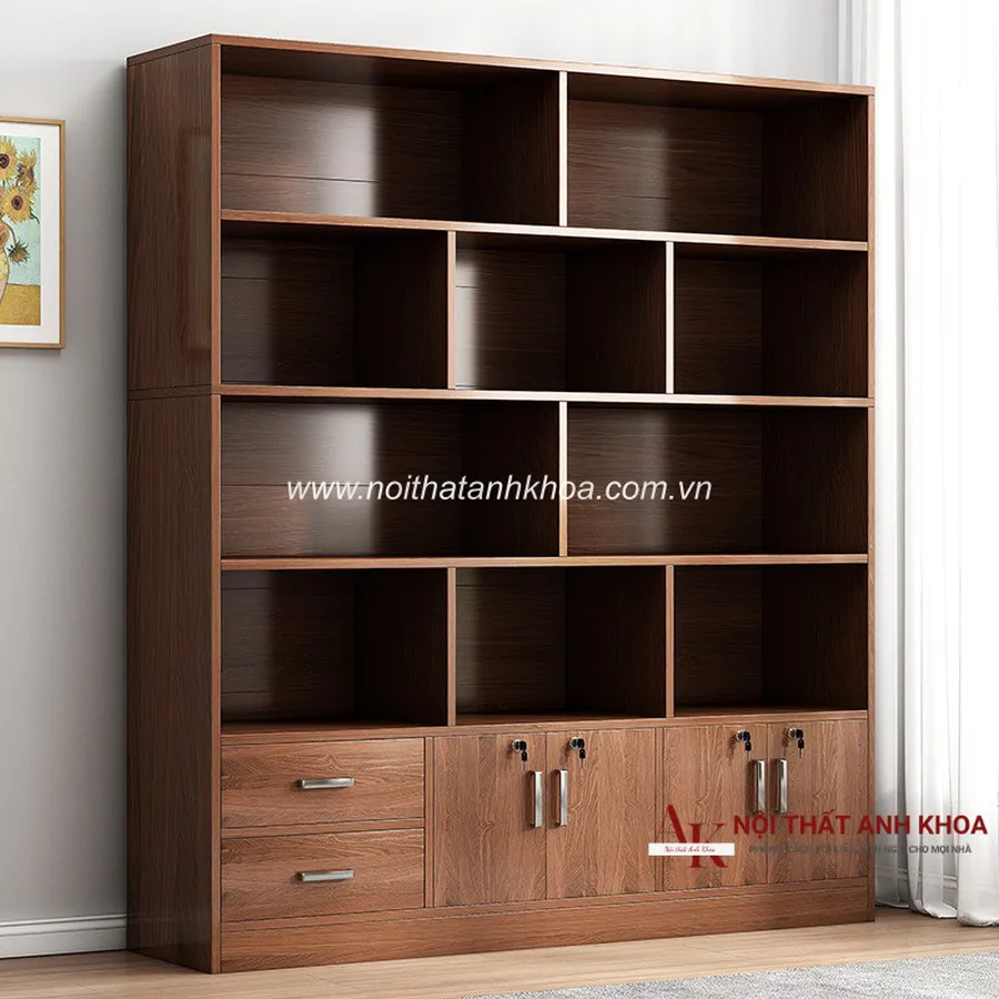 Kệ Sách Đẹp Gỗ Công Nghiệp MDF Phủ Melamine Đẹp Hiện Đại