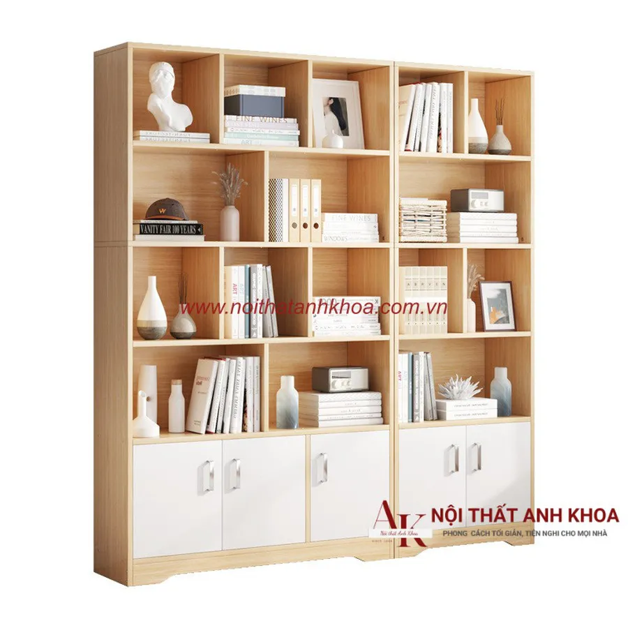 Kệ Sách Đứng Gỗ Công Nghiệp Đa Dạng Mẫu Mã Thiết Kế Hiện Đại
