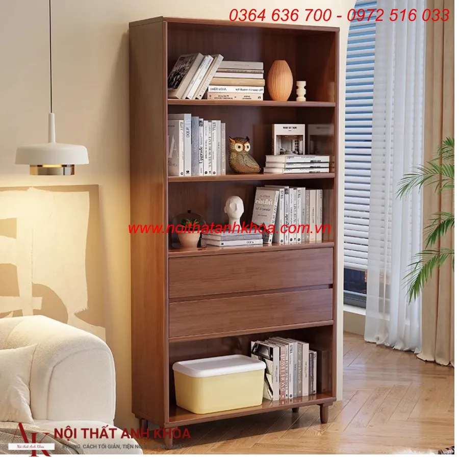 Kệ Sách Đứng Gỗ Công Nghiệp Đẹp Đơn Giản