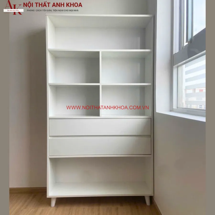 Kệ Sách Đứng Gỗ Công Nghiệp Đẹp Đơn Giản