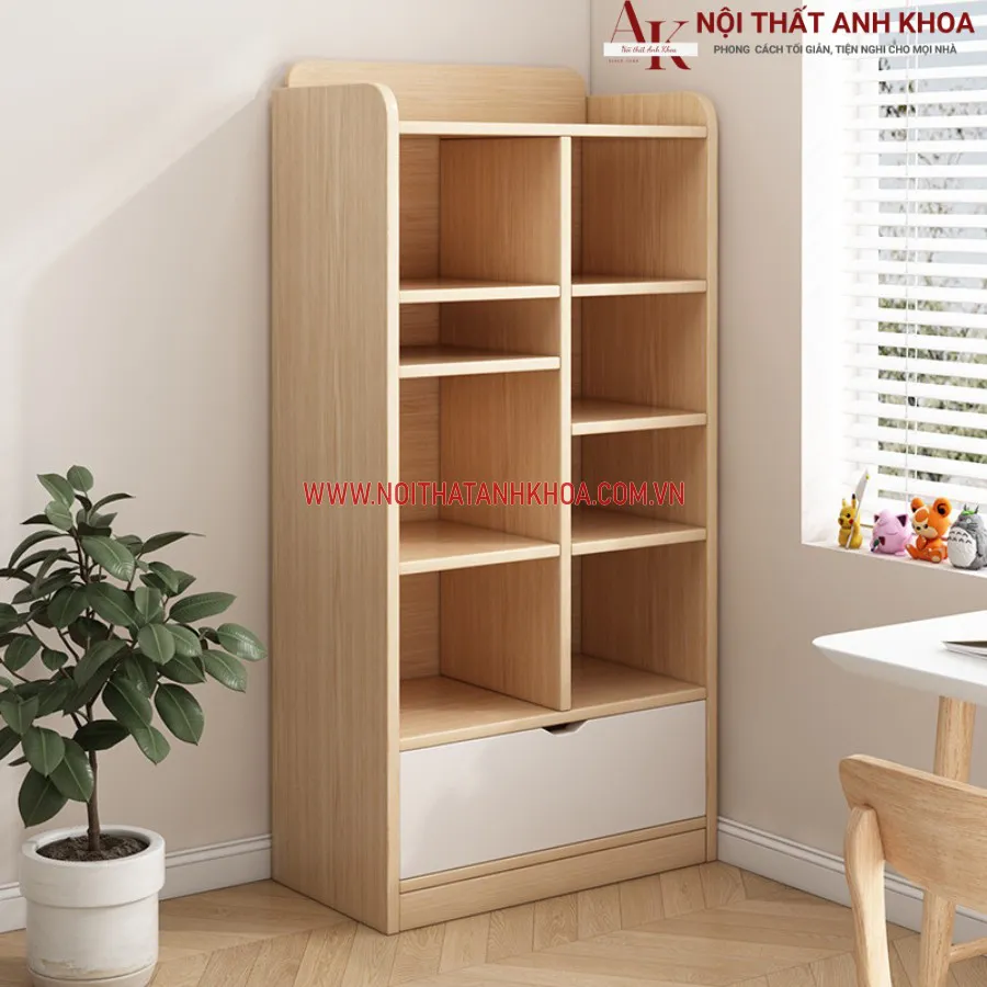 Kệ Sách Đứng Gỗ Công Nghiệp Giá Rẻ Chất Lượng
