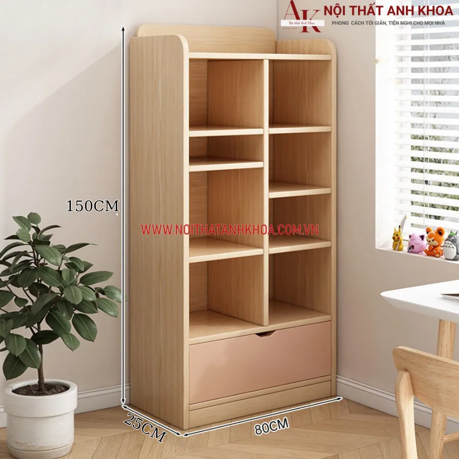 Kệ Sách Đứng Gỗ Công Nghiệp Giá Rẻ Chất Lượng