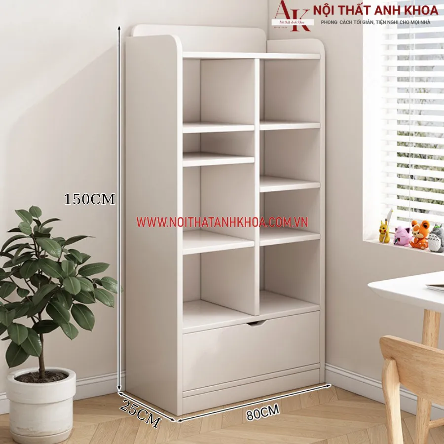 Kệ Sách Đứng Gỗ Công Nghiệp Giá Rẻ Chất Lượng