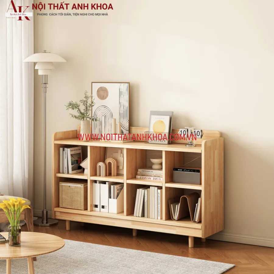 Kệ Sách Đứng Gỗ Công Nghiệp Màu Vân Gỗ Đẹp Giá Rẻ