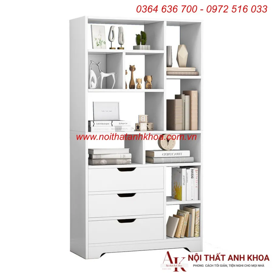 Kệ Sách Đứng Gỗ MDF Đẹp Nhỏ Gọn