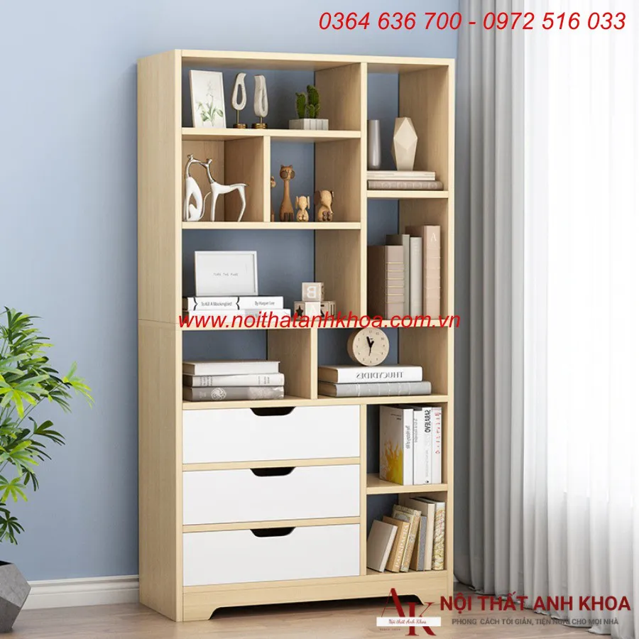 Kệ Sách Đứng Gỗ MDF Đẹp Nhỏ Gọn