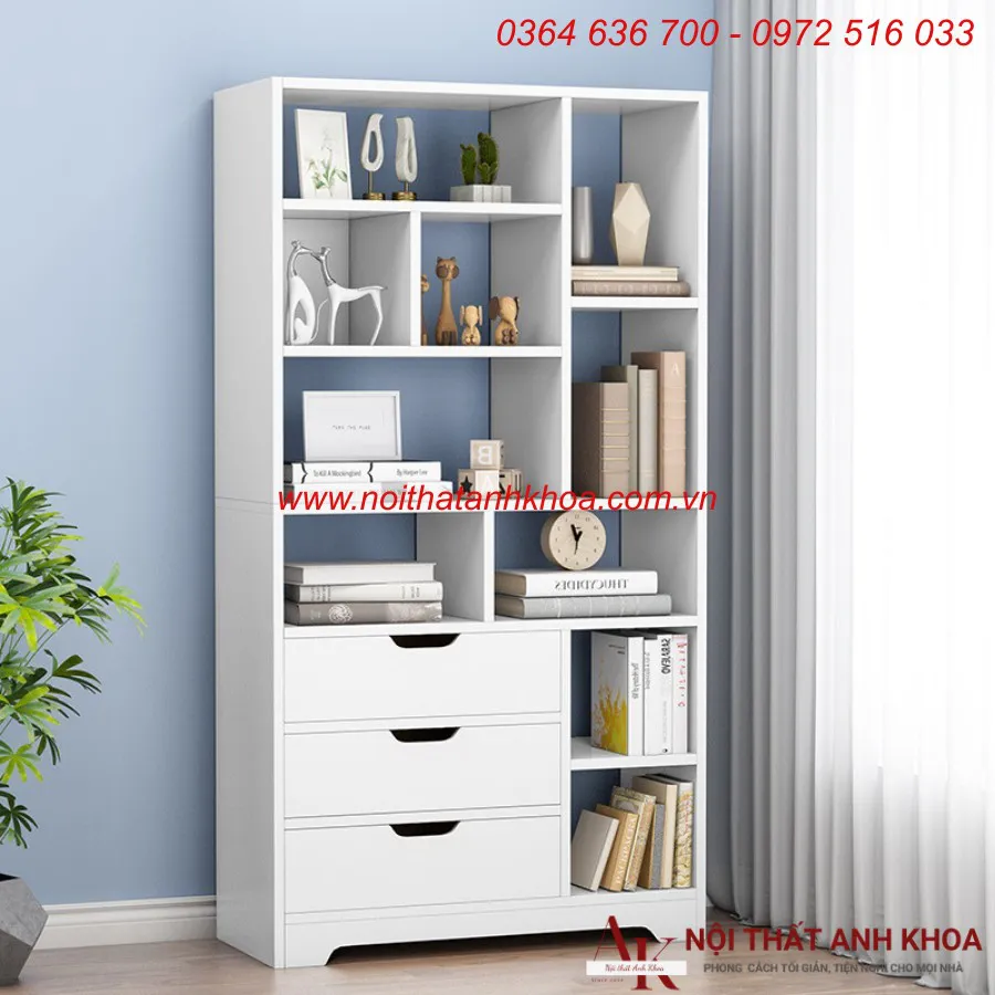 Kệ Sách Đứng Gỗ MDF Đẹp Nhỏ Gọn