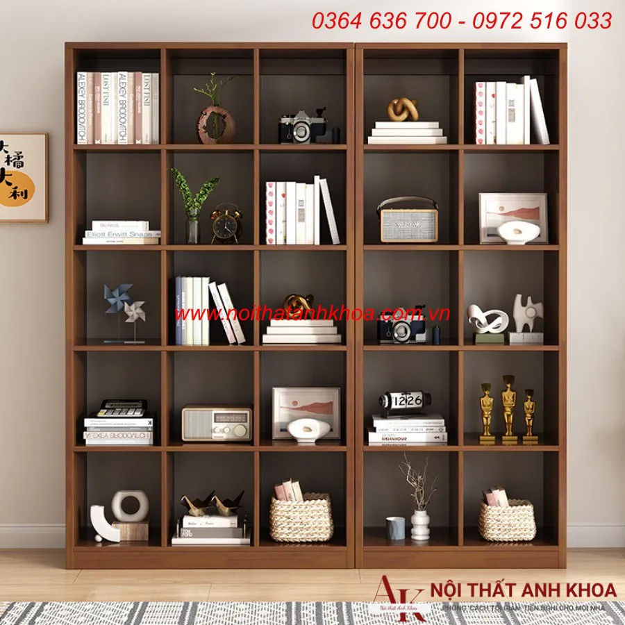 Kệ Sách Đứng Văn Phòng Gỗ Công Nghiệp Đẹp
