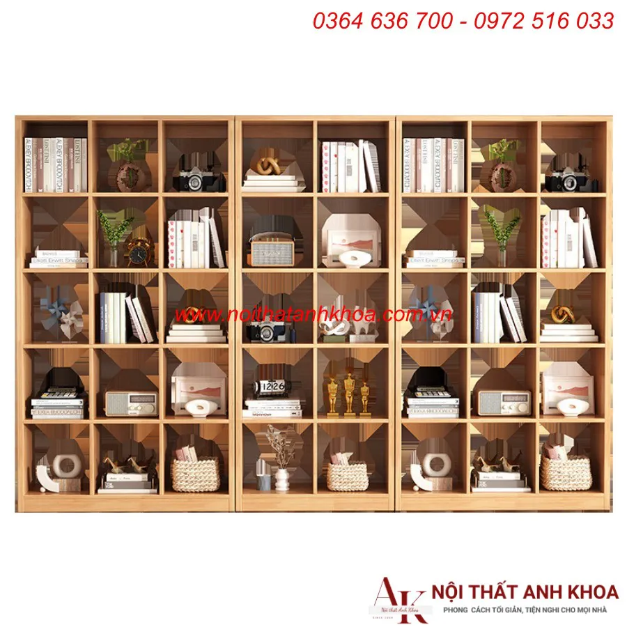 Kệ Sách Đứng Văn Phòng Gỗ Công Nghiệp Đẹp