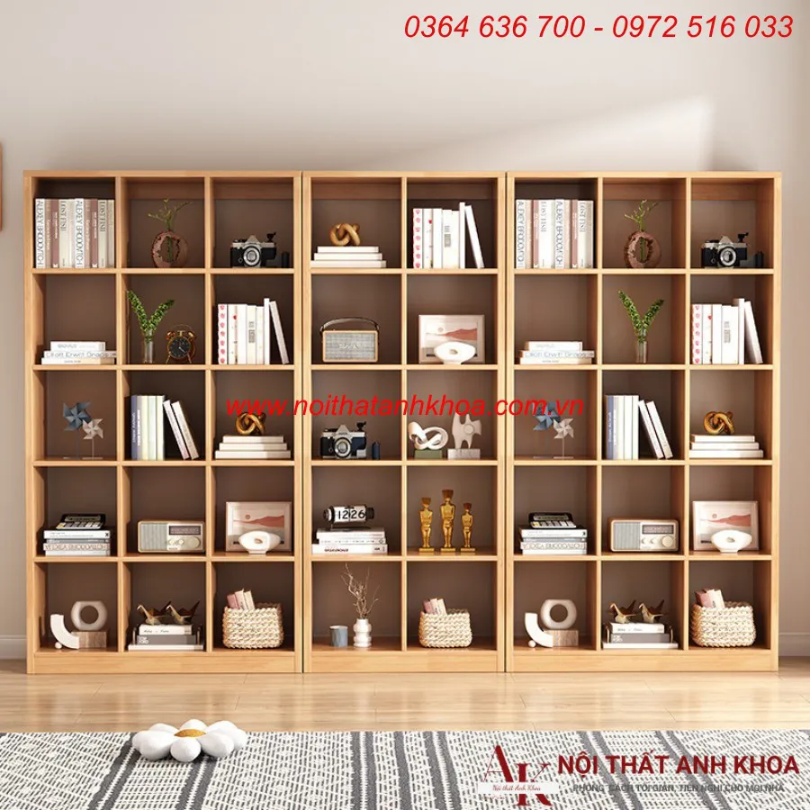 Kệ Sách Đứng Văn Phòng Gỗ Công Nghiệp Đẹp