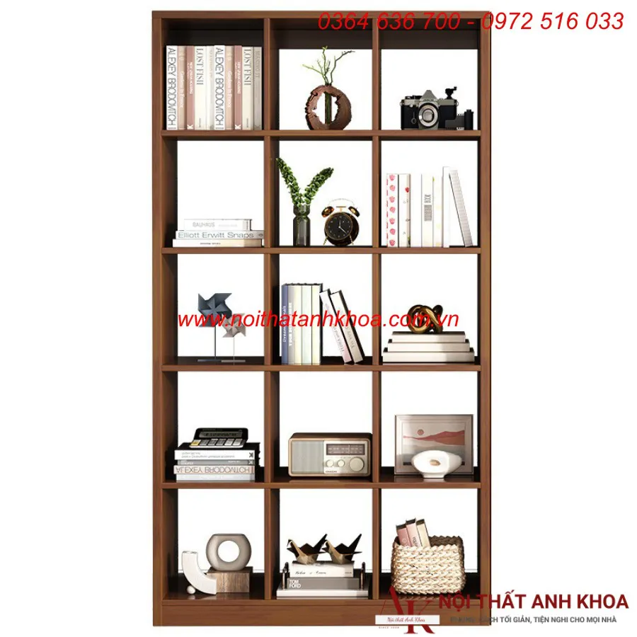 Kệ Sách Đứng Văn Phòng Gỗ Công Nghiệp Đẹp