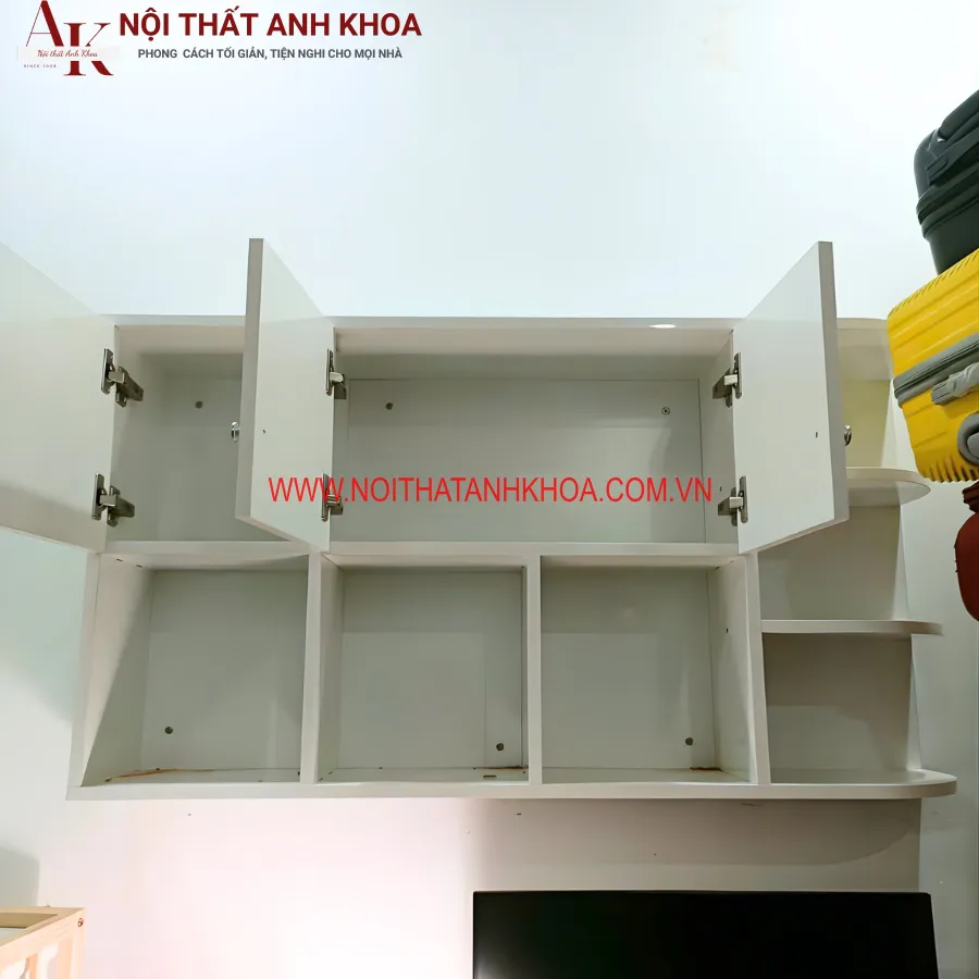 Kệ Sách Treo Tường Gỗ MDF Hiện Đại Tiện Lợi