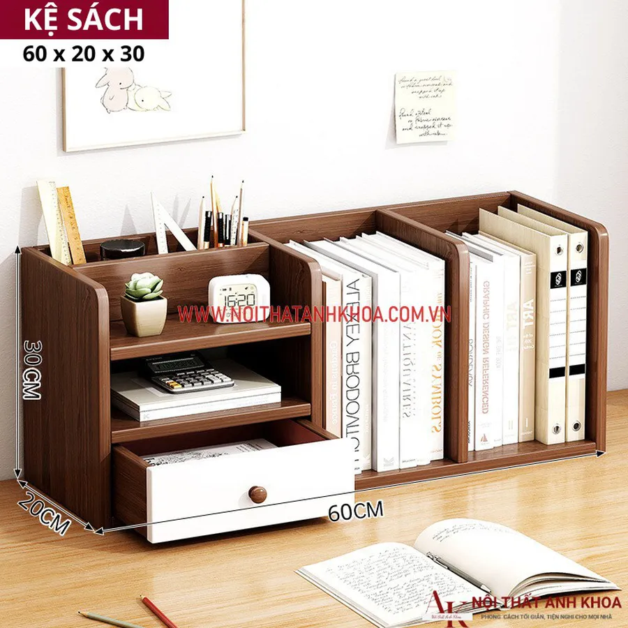 Kệ Sách Mini Để Bàn Học Đẹp Hiện Đại