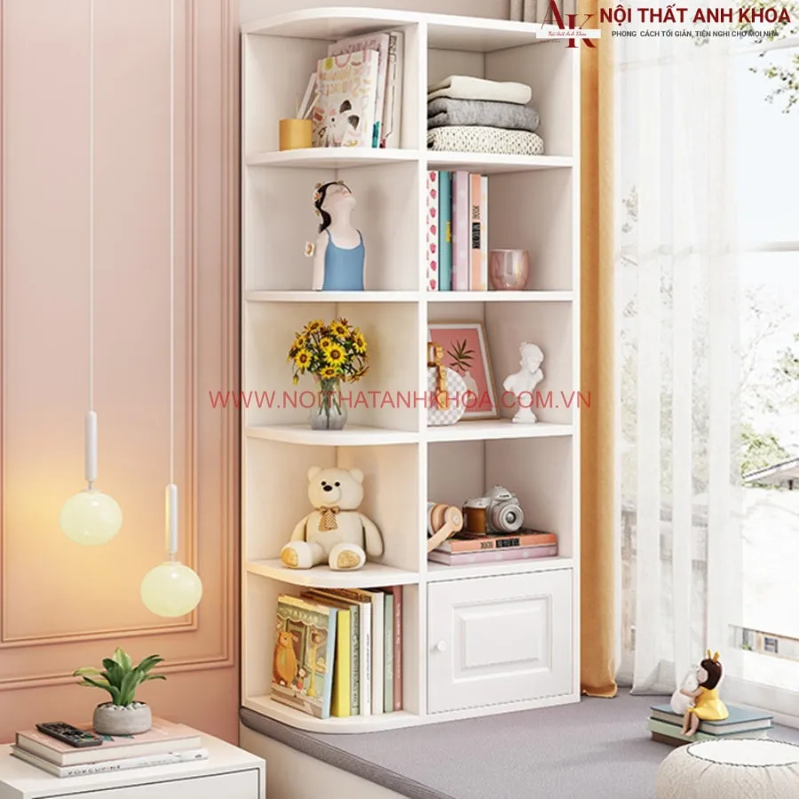 Kệ Sách Mini Gỗ Công Nghiệp Đơn Giản Tiện Nghi
