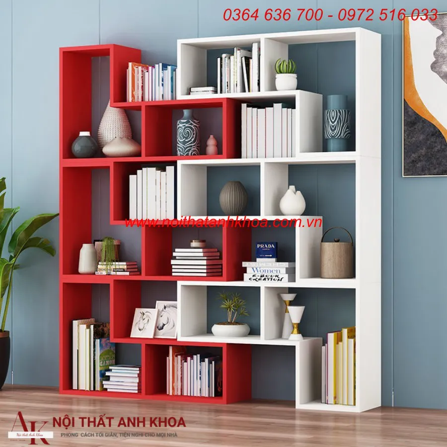 Kệ Sách Trang Trí Gỗ MDF Đẹp Giá Rẻ