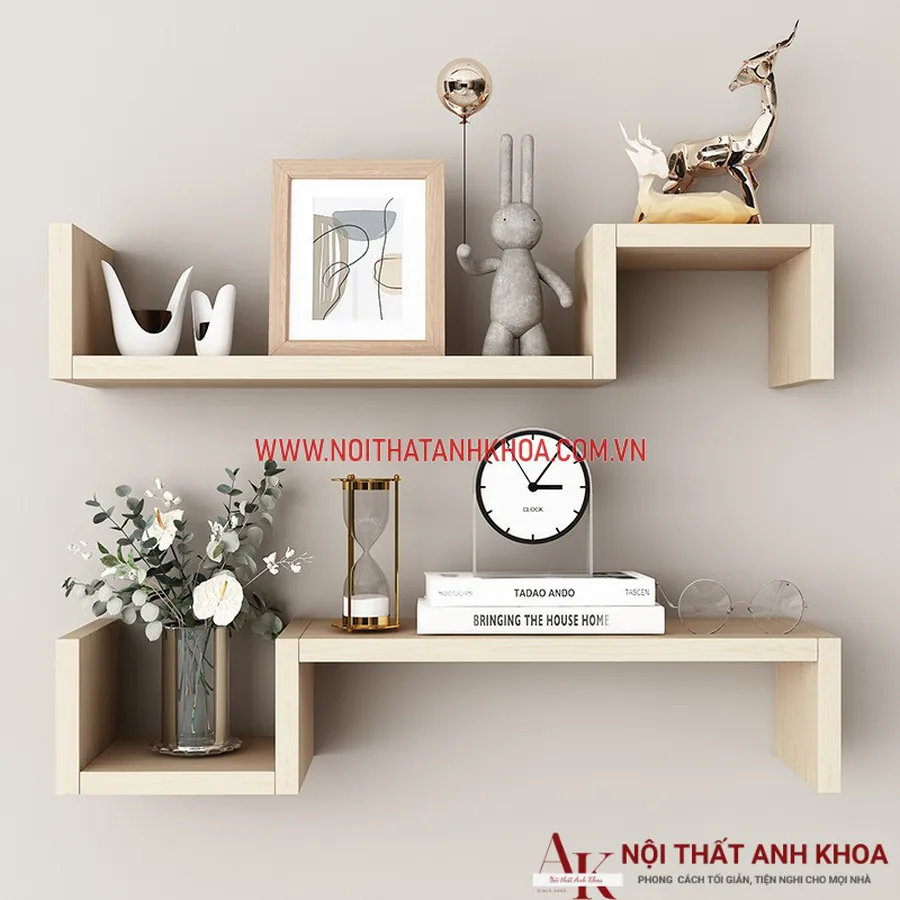 Kệ Sách Treo Tường Đẹp Gỗ Công Nghiệp Cao Cấp Giá Rẻ