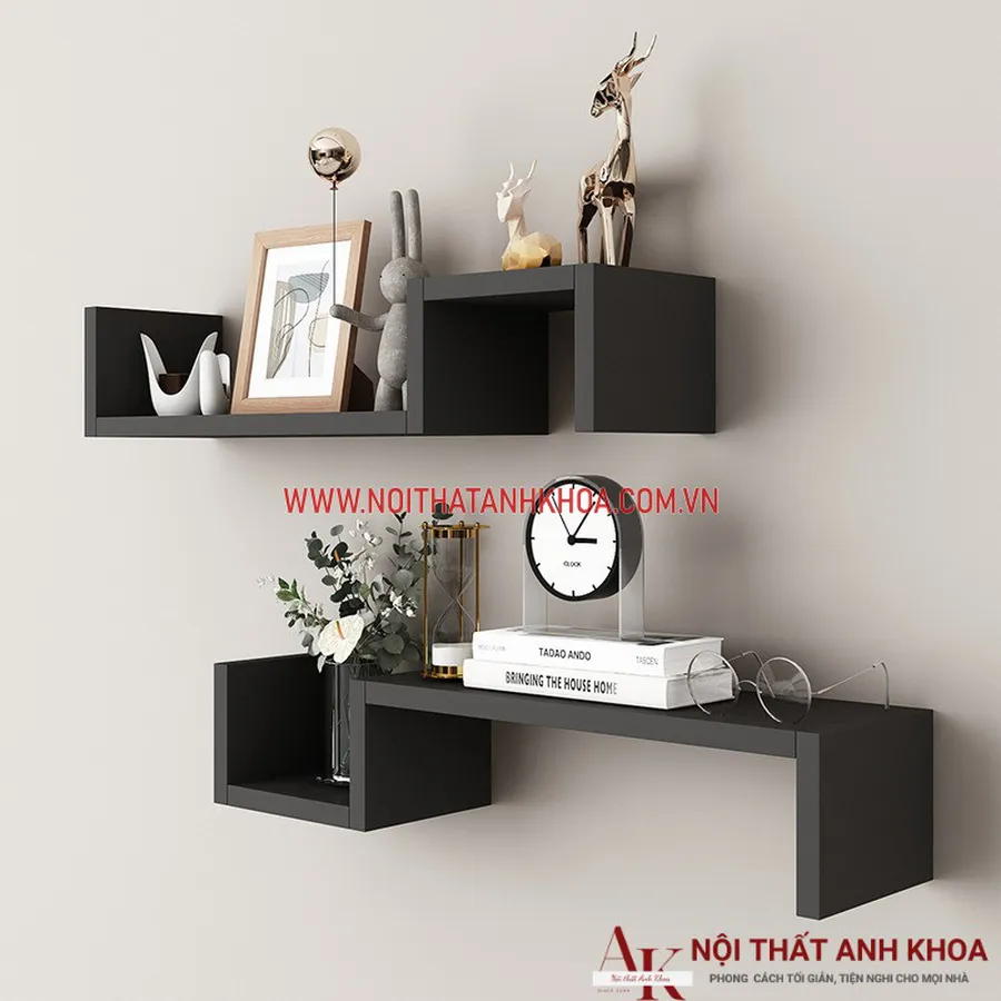 Kệ Sách Treo Tường Đẹp Gỗ Công Nghiệp Cao Cấp Giá Rẻ