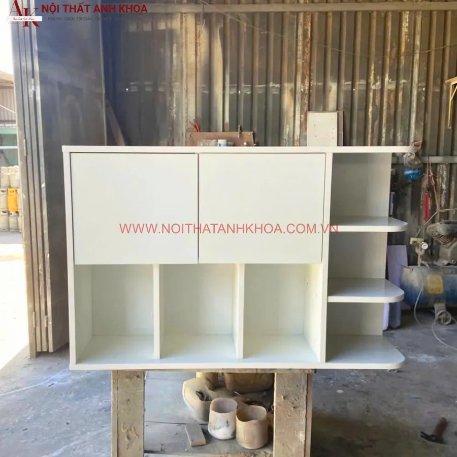 Kệ Sách Treo Tường Gỗ MDF Hiện Đại Tiện Lợi