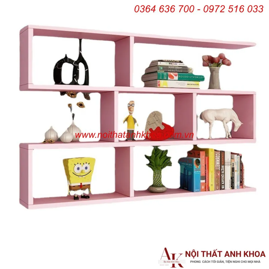 Kệ Sách Treo Tường Mini Gỗ Công Nghiệp Đẹp