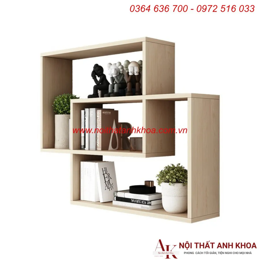 Kệ Sách Treo Tường Mini Gỗ MDF Đẹp Giá Tốt