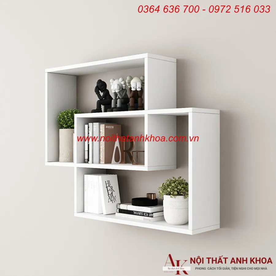 Kệ Sách Treo Tường Mini Gỗ MDF Đẹp Giá Tốt