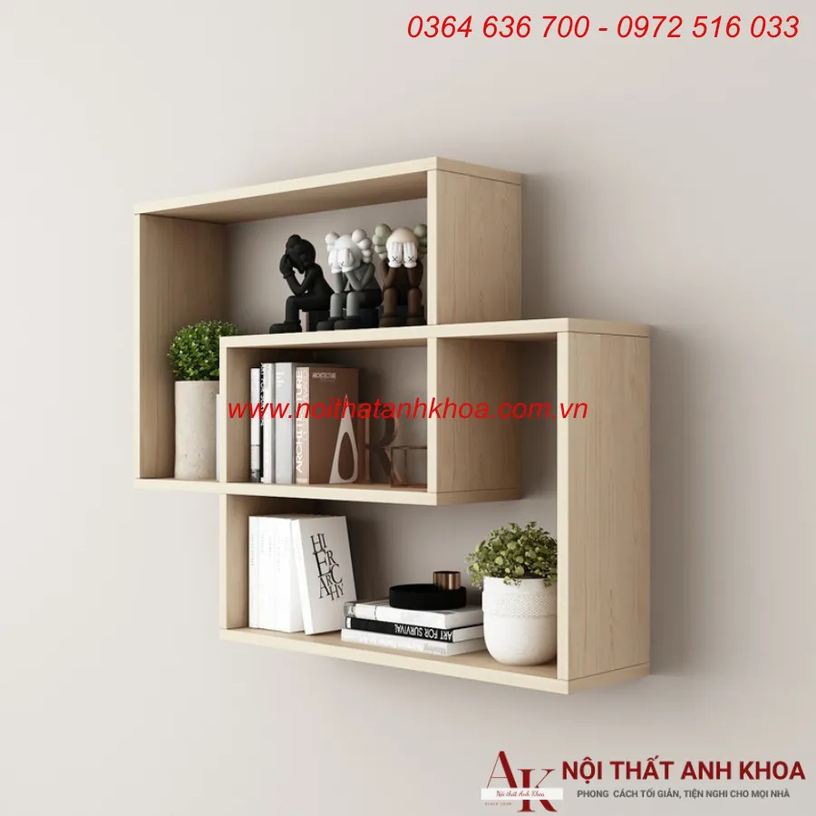 Kệ Sách Treo Tường Mini Gỗ MDF Đẹp Giá Tốt