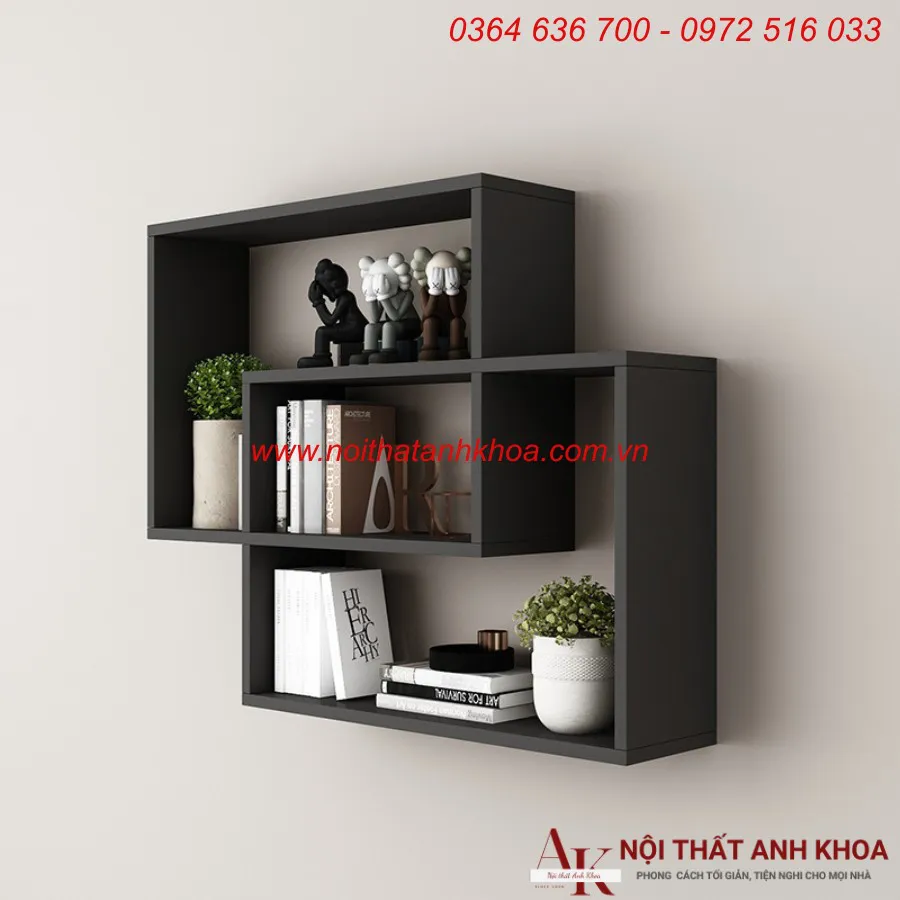 Kệ Sách Treo Tường Mini Gỗ MDF Đẹp Giá Tốt