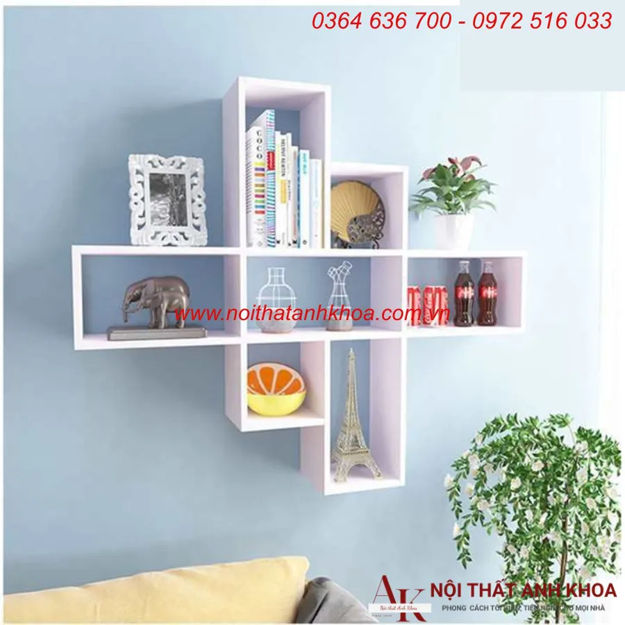Kệ Sách Treo Tường Nhỏ Gọn Đơn Giản Giá Rẻ