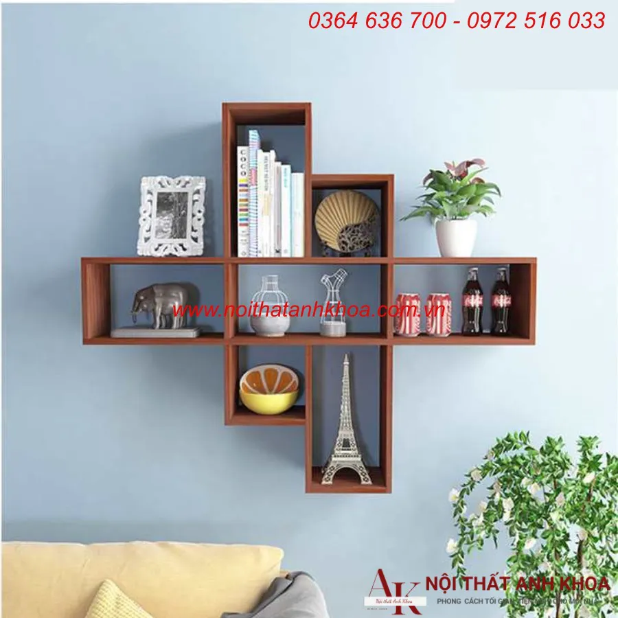 Kệ Sách Treo Tường Nhỏ Gọn Đơn Giản Giá Rẻ