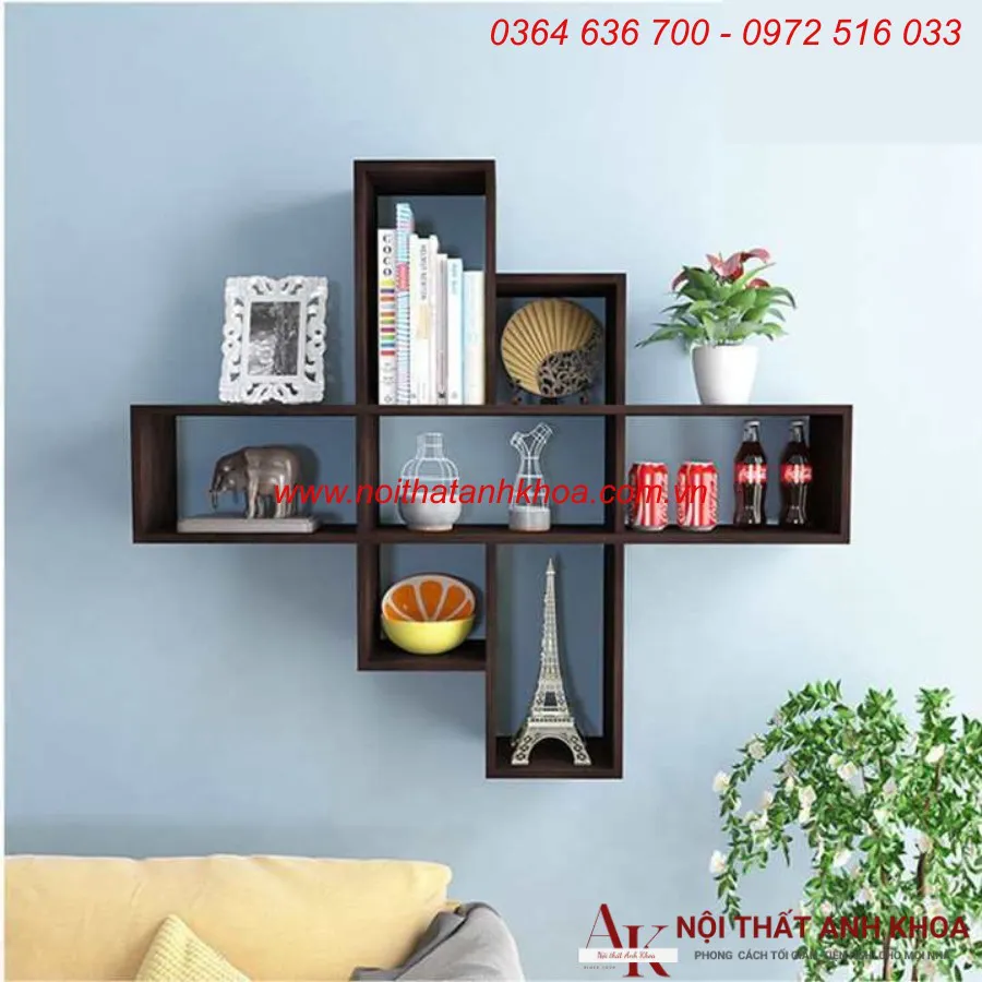 Kệ Sách Treo Tường Nhỏ Gọn Đơn Giản Giá Rẻ