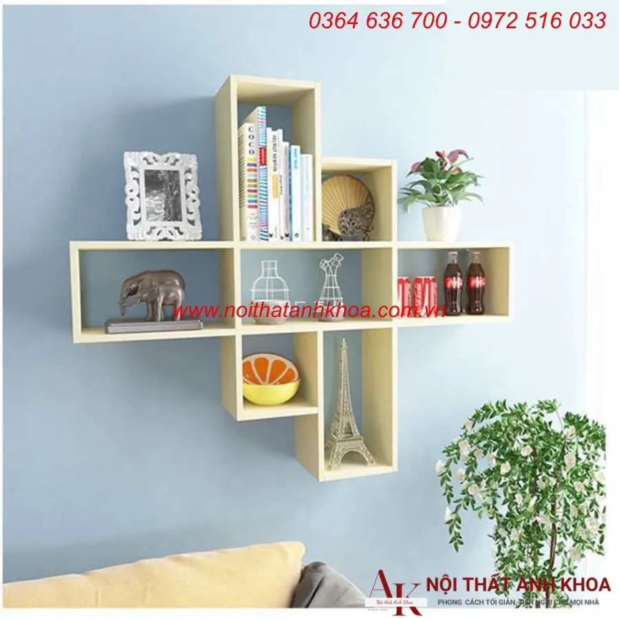 Kệ Sách Treo Tường Nhỏ Gọn Đơn Giản Giá Rẻ