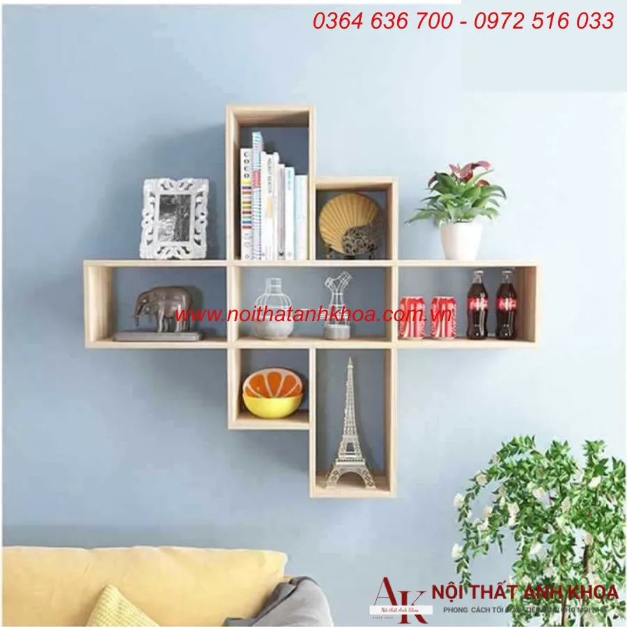 Kệ Sách Treo Tường Nhỏ Gọn Đơn Giản Giá Rẻ
