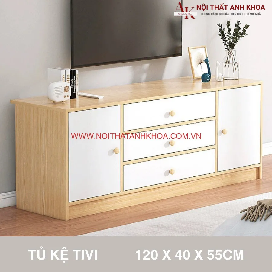 Kệ Tivi Để Sàn Đơn Giản Gỗ Công Nghiệp Giá Rẻ