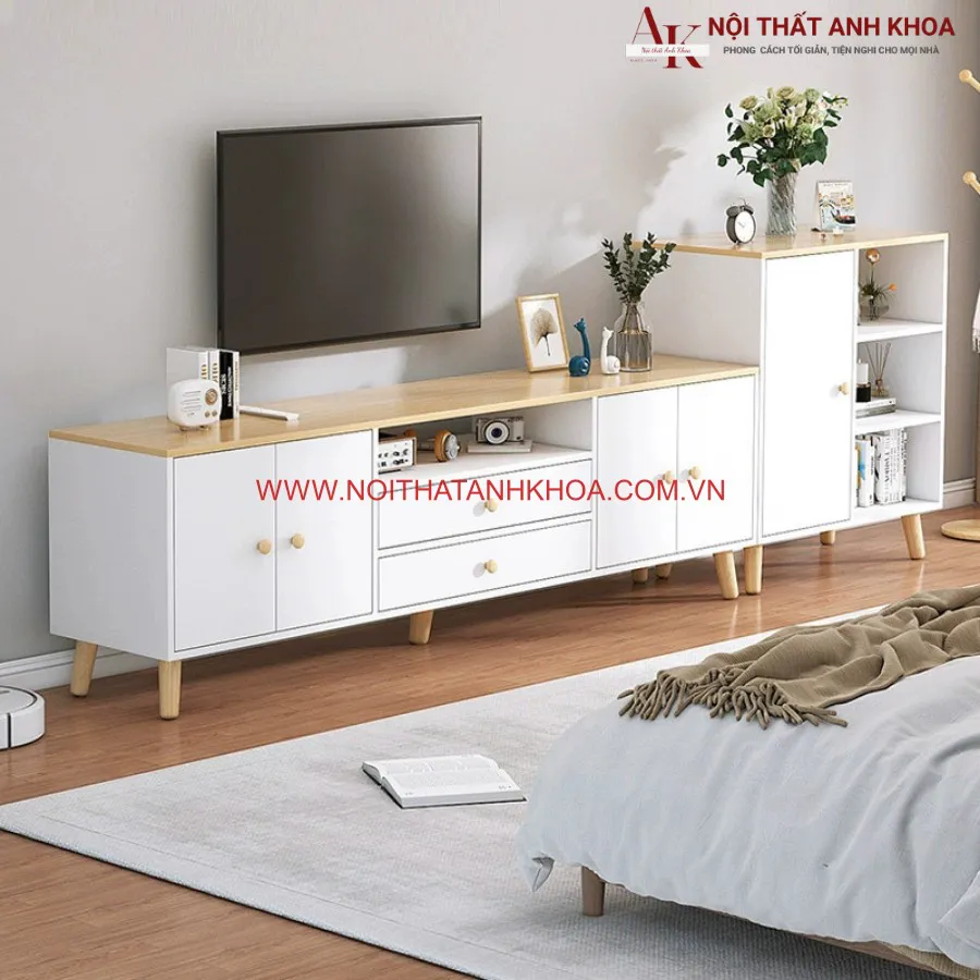 Kệ Tivi Để Sàn Đơn Giản Gỗ Công Nghiệp Giá Rẻ